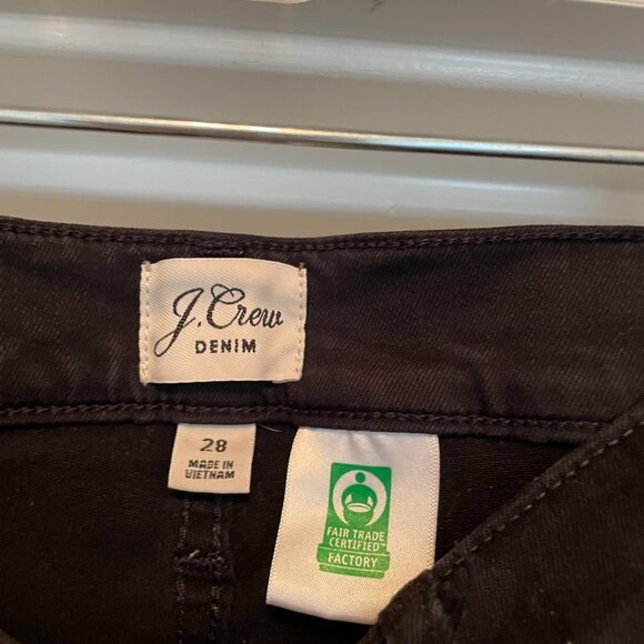 JCrew Reusable Material High-Rise Toothpick Jean - Black - Picture 2 of 2